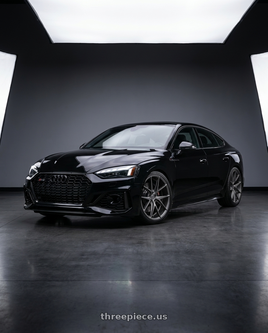 2022 Audi RS5 with Niche 1PC M116 MISANO 5X112 20X9 +26 MATTE GUN METAL wheels