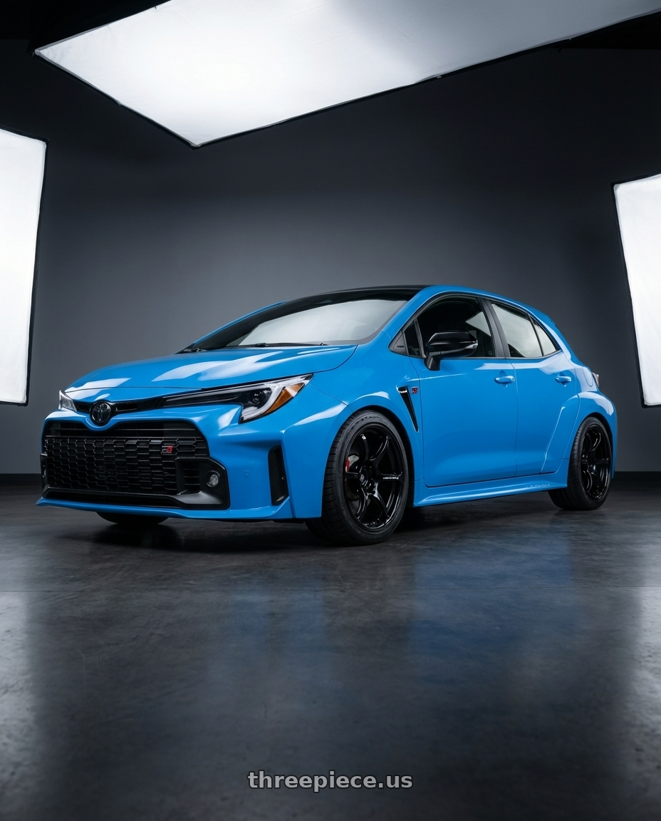 2024 Toyota GR Corolla with Advan RGIII 5x114.3 18x8.5+51 Gloss Black wheels