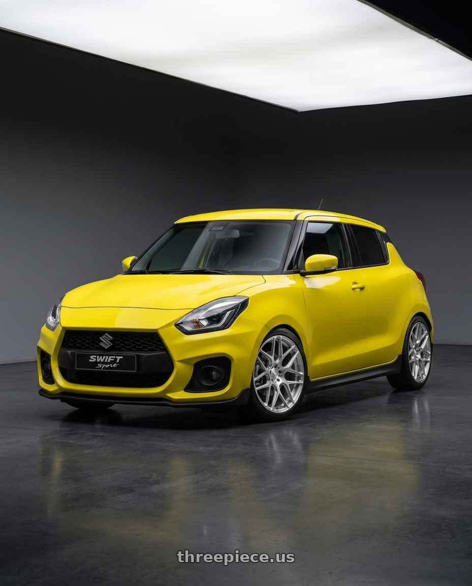 2020 Suzuki Swiff Sport with MRR FS1 5x130 18x8.5  +45 Brushed Clear wheels