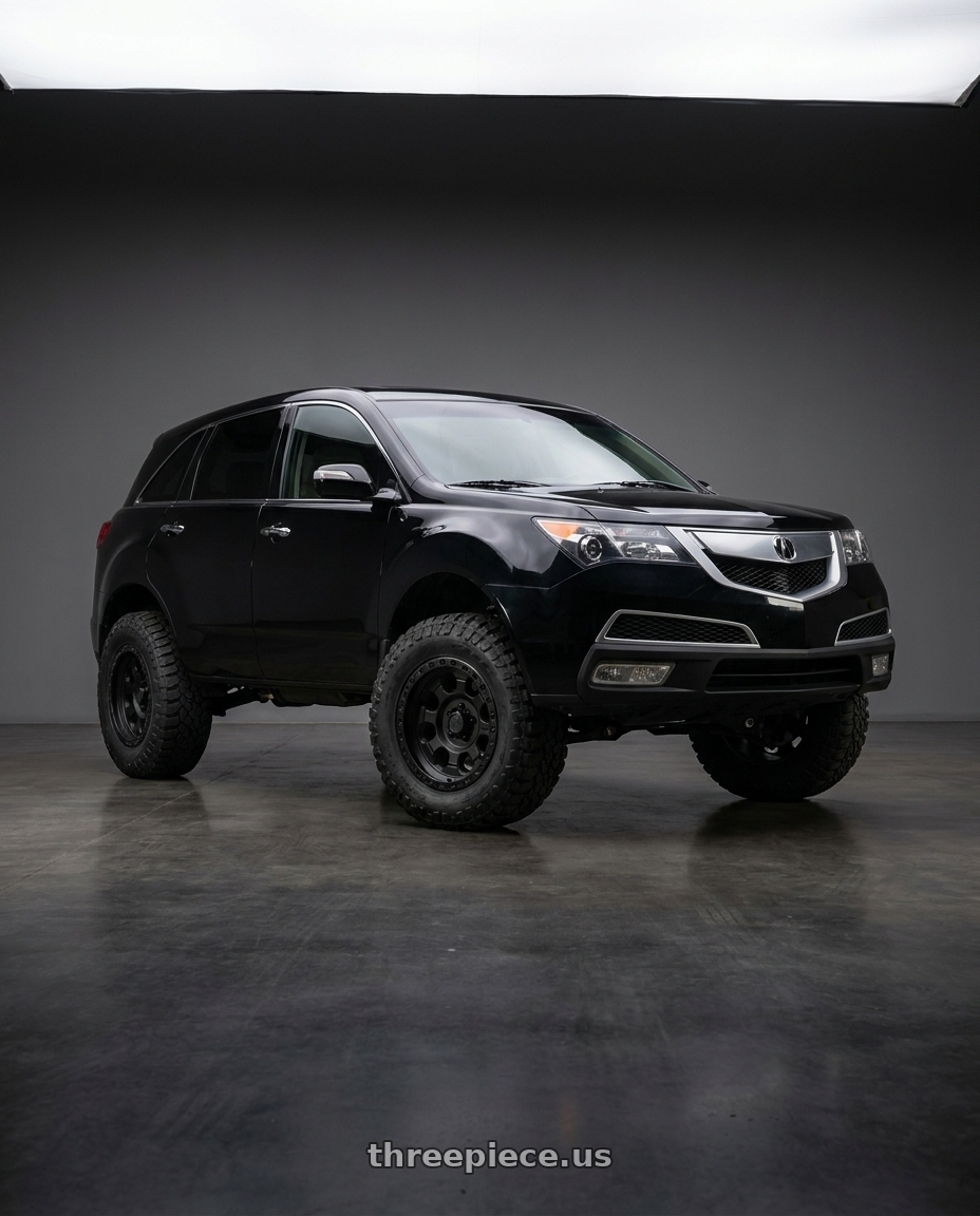 2012 acura mdx with ATX Series AX201 5X114.3 18X9 +35 CAST IRON BLACK wheels
