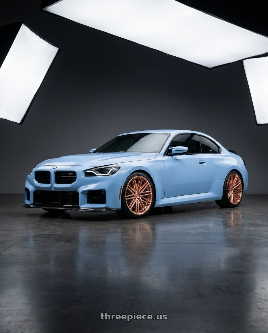 2026 BMW m2 with RedBourne ROYALTY 5X120 22X10.5 +32 ROSE GOLD wheels