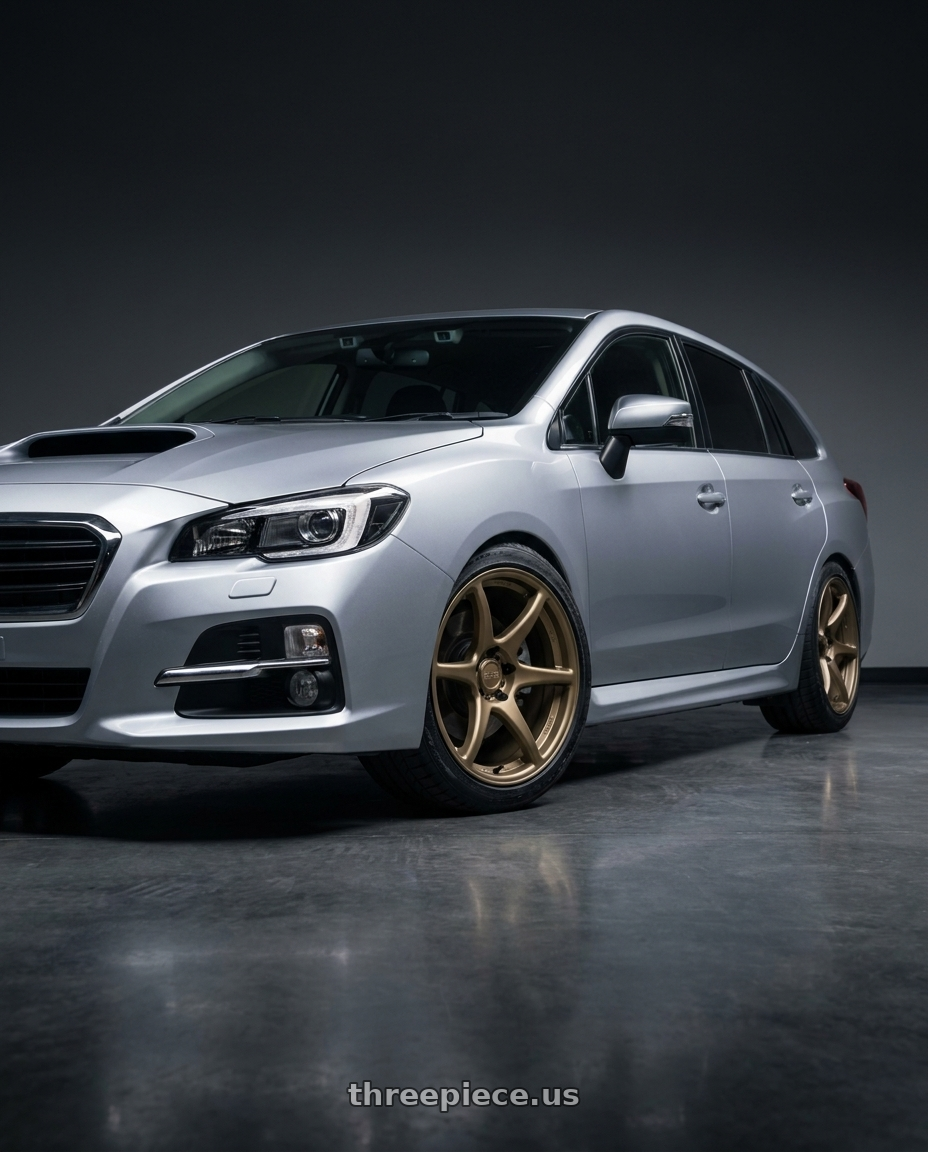 2019 Subaru Levorg with Kansei K11B Tandem 5X112 18x8.5 35 Bronze wheels