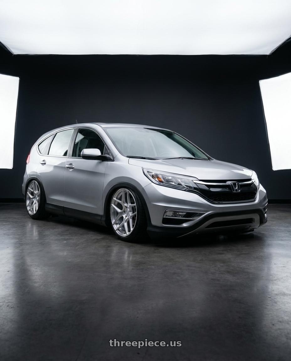 2015 Honda crv with MRR FS1 5x112 18x8.5  +25 Brushed Clear wheels