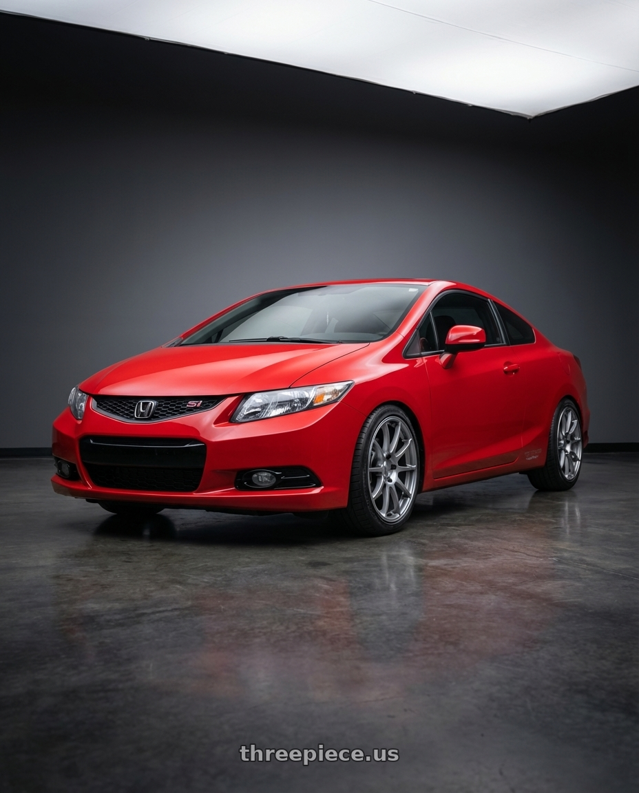 2015 Honda Civic Si with Ssr Gtv02 5x114.3 17x8+45  GLARE SILVER wheels