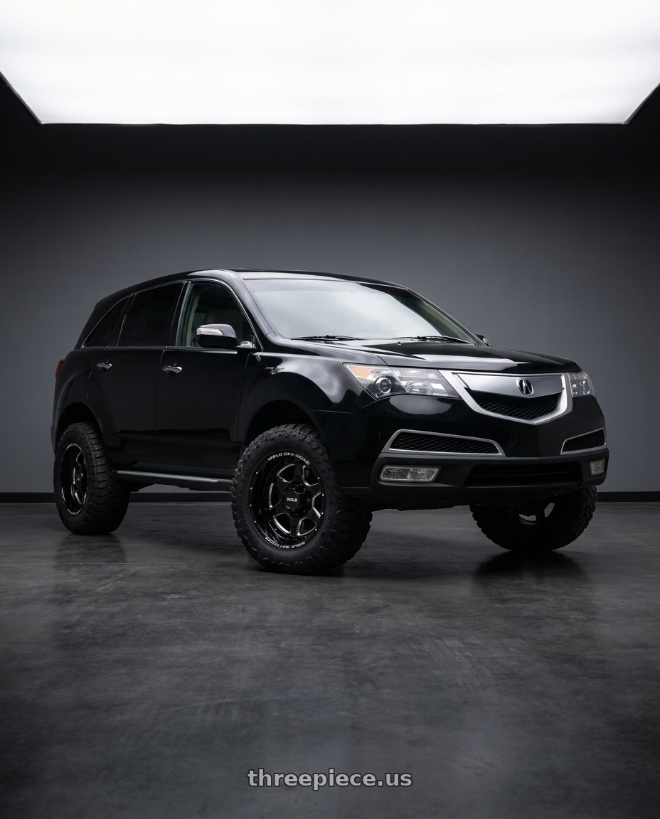 2012 acura mdx with WELD Off-Road Aragon 5x114.3 20x10 -18 Gloss Black/Milled wheels