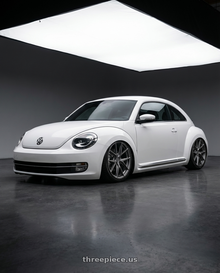 2016 Volkswagen Beetle Turbo with Niche 1PC M116 MISANO 5X112 19X8.5 +25 MATTE GUN METAL wheels