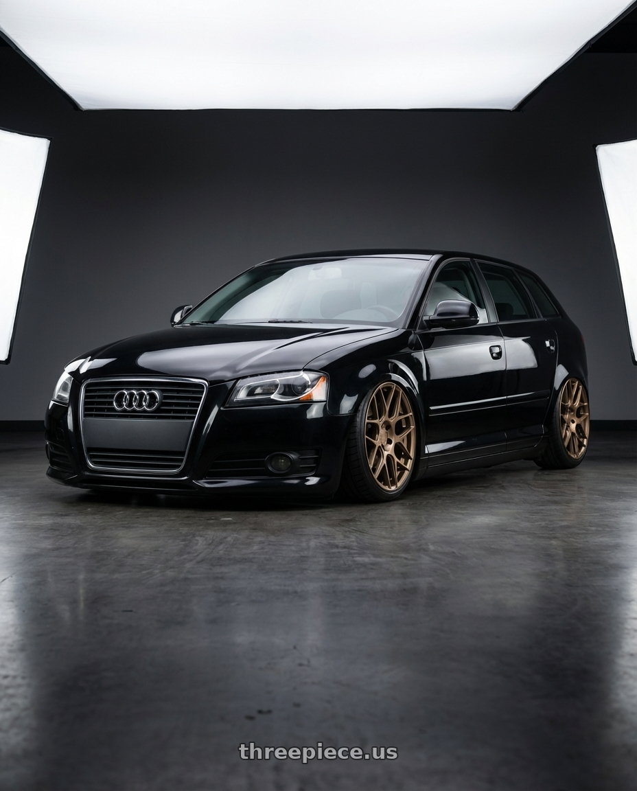 2012 Audi A3 8P with Aodhan AFF2 5x112 19x9.5+35 Matte Bronze wheels