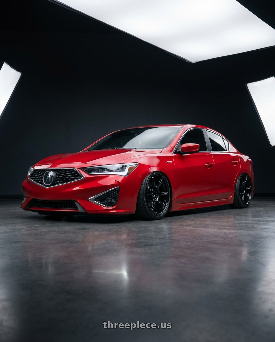 2012 Acura ILX with Advan RGIII 5x114.3 18x10.5+25 Gloss Black wheels
