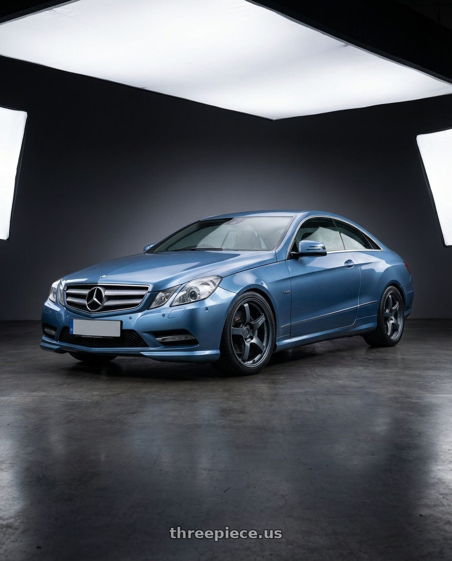 2014 Mercedes-Benz E-Class Coupe C207 with Gram Lights 57CR 5x112 19x9.5+25 Gunblue II wheels