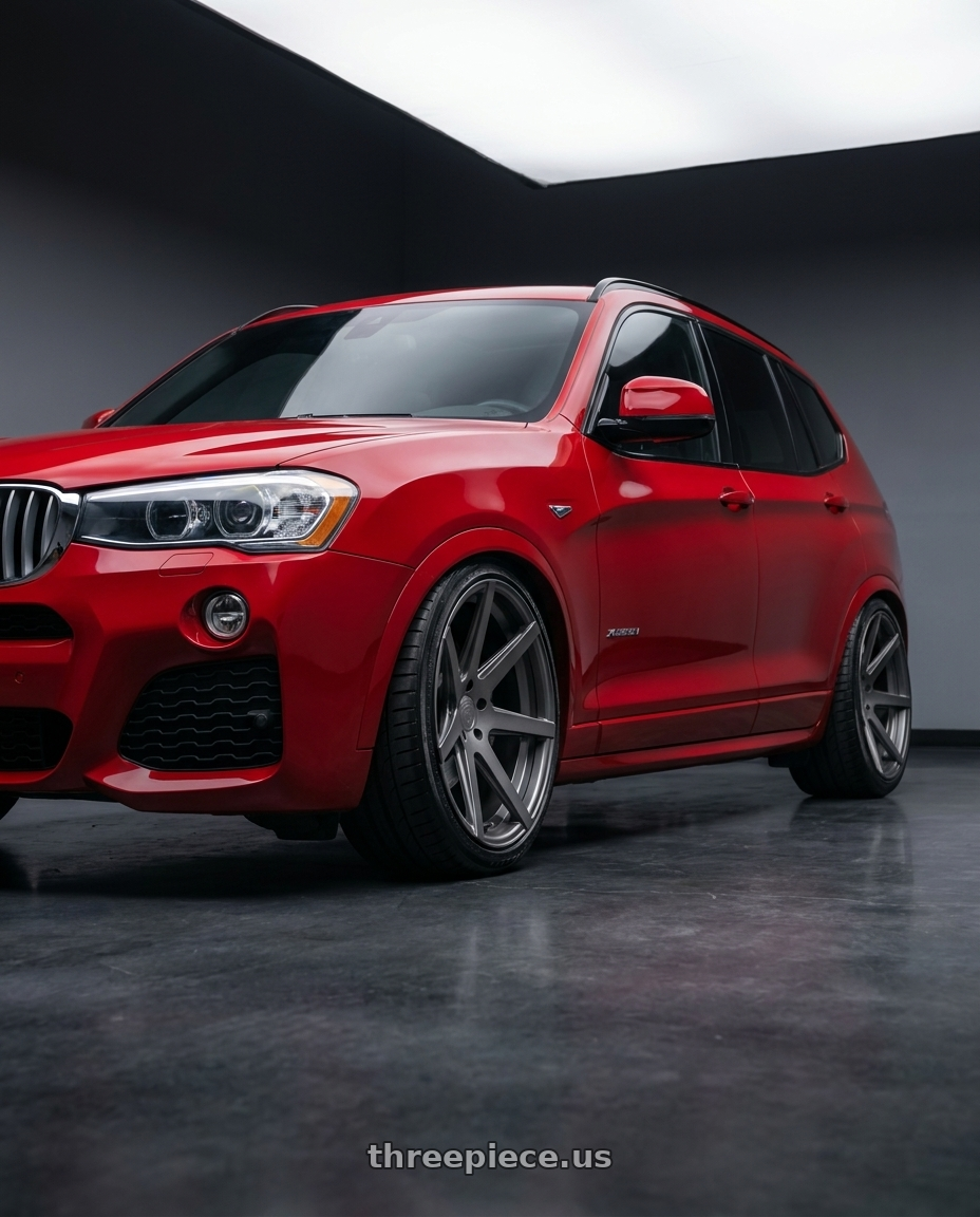 2017 x3 Msport with Rohana RC7 5x120 20x10+25 Matte Graphite wheels