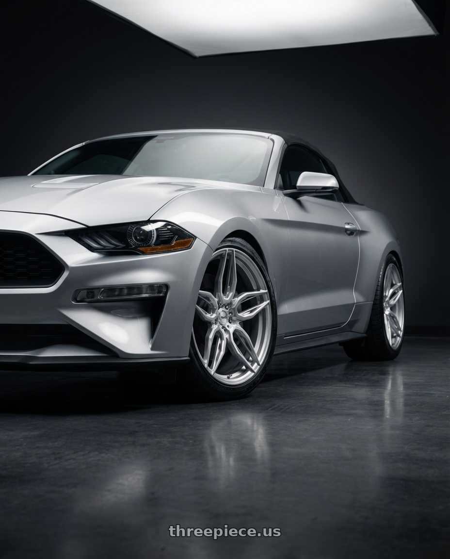 2018 ford mustang with ADV.1 ADV005 5x114.3 20x10.5 +45 Platinum wheels