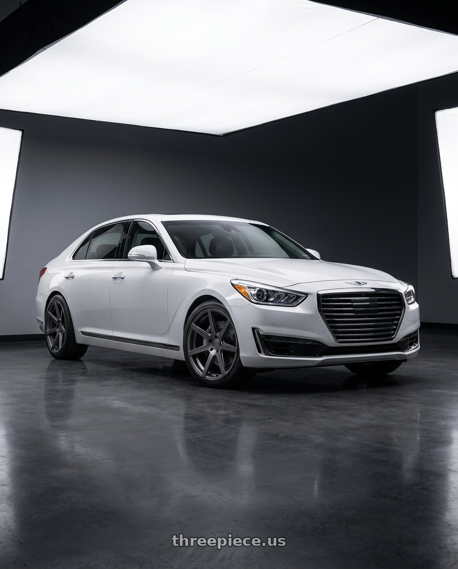 2018 genesis g90 ultimate with Rohana RC7 5x114.3 20x9+32 Matte Graphite wheels