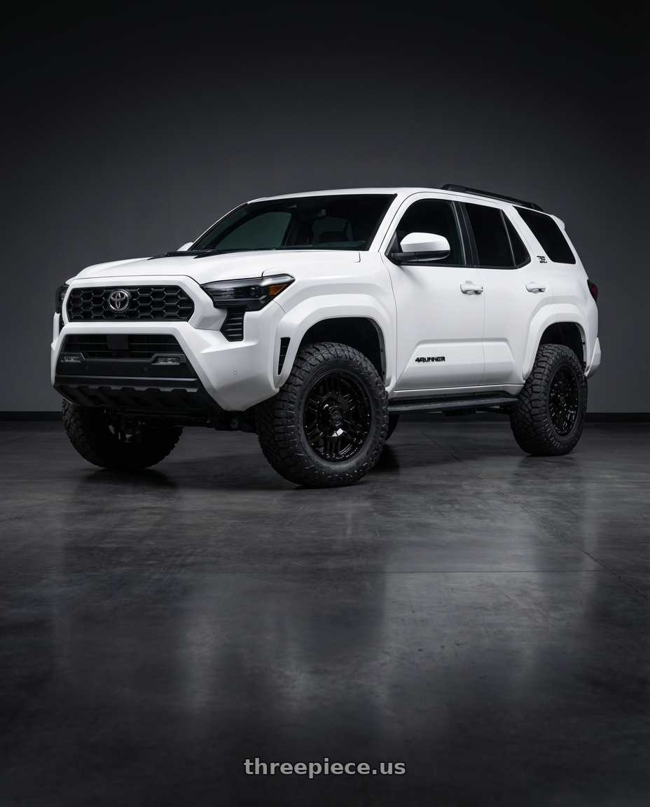 2022 Toyota 4Runner with Gear Off Road 713B 6x139.7 17x9 +10 Gloss Black wheels