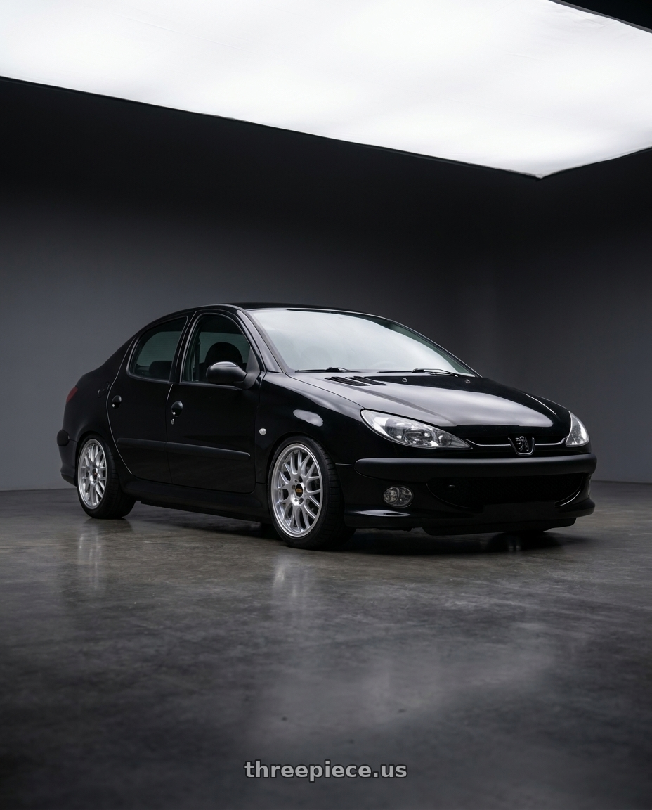 2011 Peugeot 206 SD with BBS RG-F 4x100 16x7.0+35 Brilliant Silver wheels