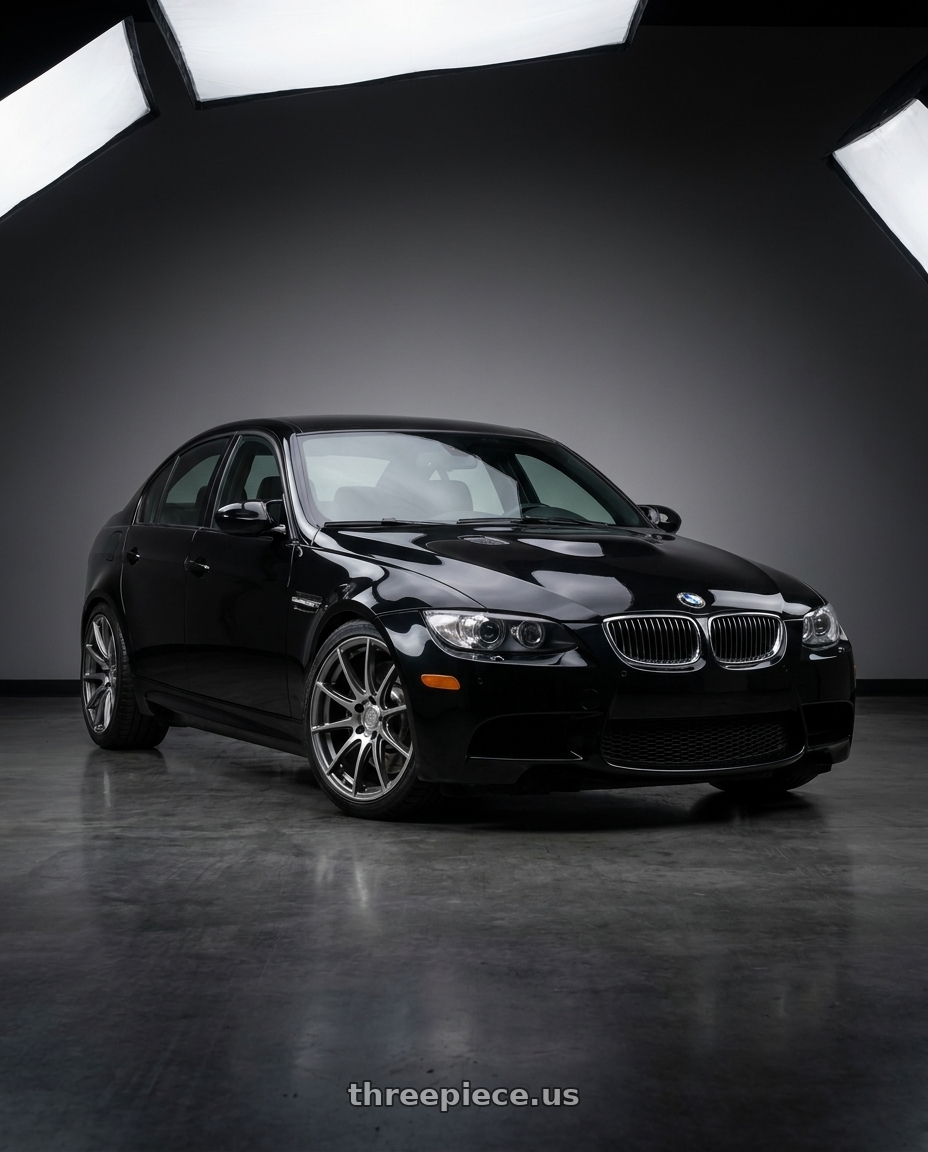 2010 Bmw E90 M3 with Aodhan AH09 5x112 18x8.5 +35 Hyper Black wheels