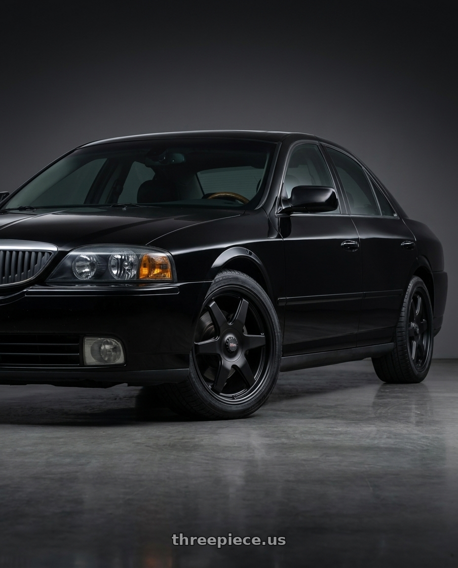 2004 lincoln ls v8 with V�xx Riva 5x108/5x114.3 17x7.5+40 Matte Black wheels