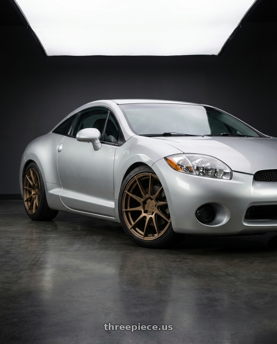 2010 Mitsubishi Eclipse with Aodhan AH09 5x114.3 18x9.5 +35 Matte Black wheels