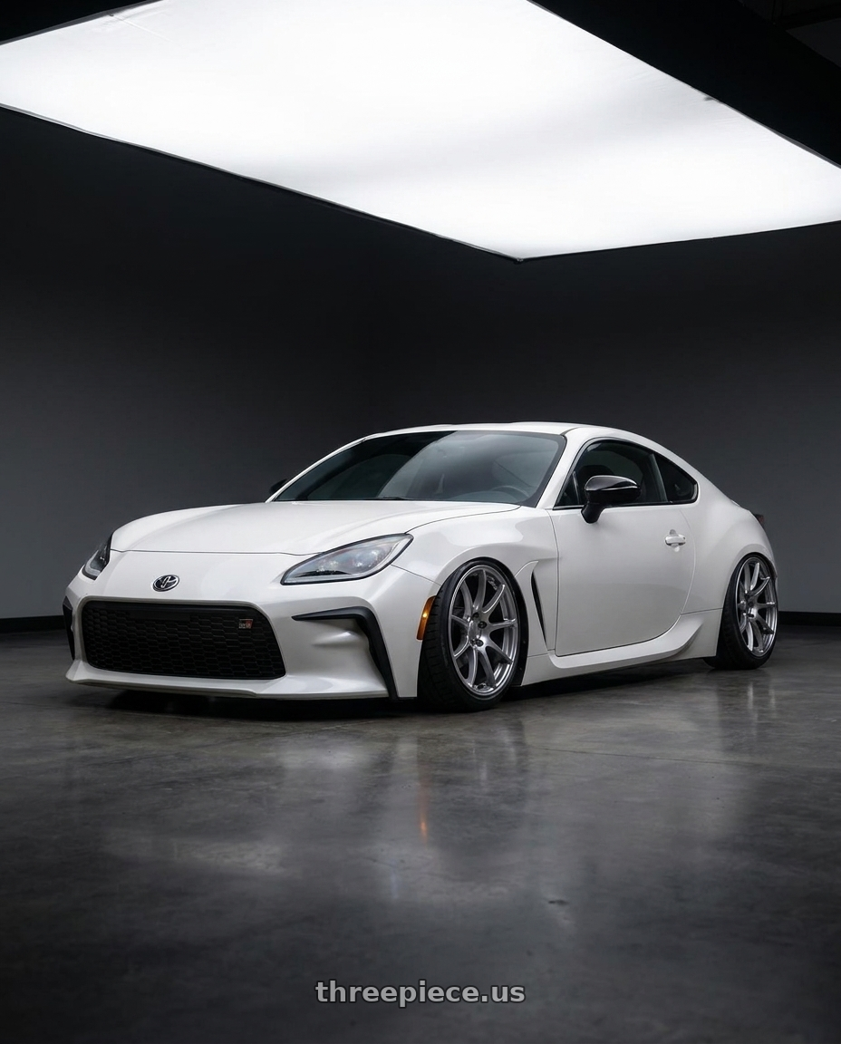 2016 Scion FR-S with Ssr Gtv02 5x100 18x8.5+44  GLARE SILVER wheels