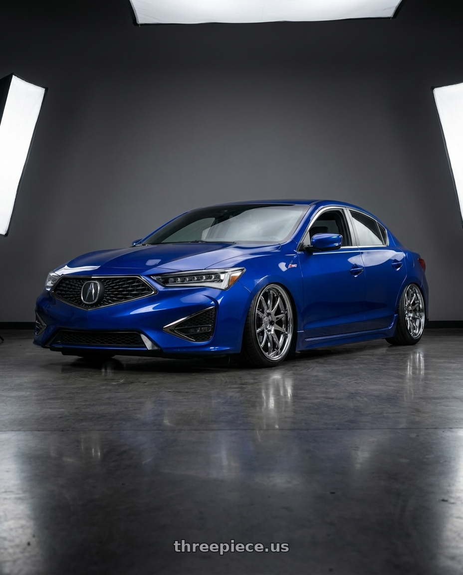 2021 Acura ilx with Aodhan DS02 5x114.3 19x9.5 +30 Vacuum Chrome wheels