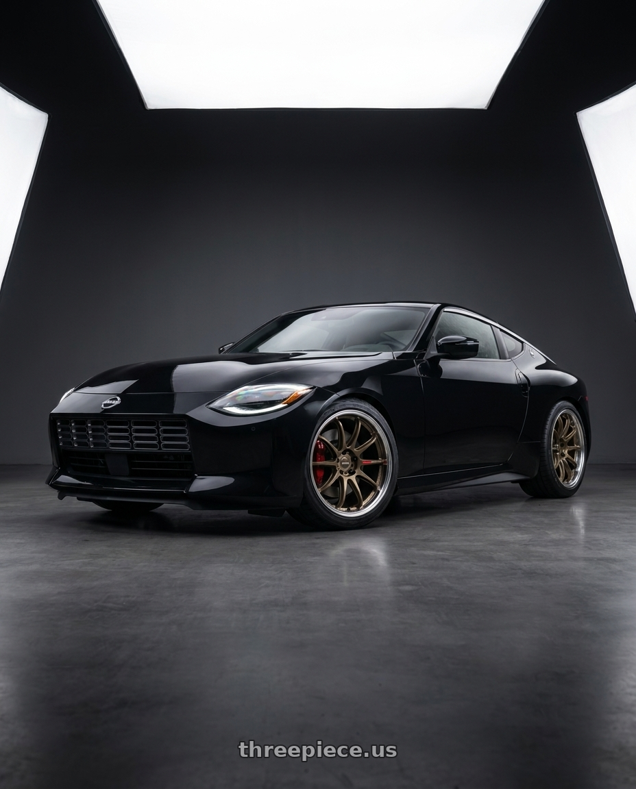 2024 nissan z with Work Zr10 2P 5x114.3 20x9.5 +18 Matte Bronze wheels
