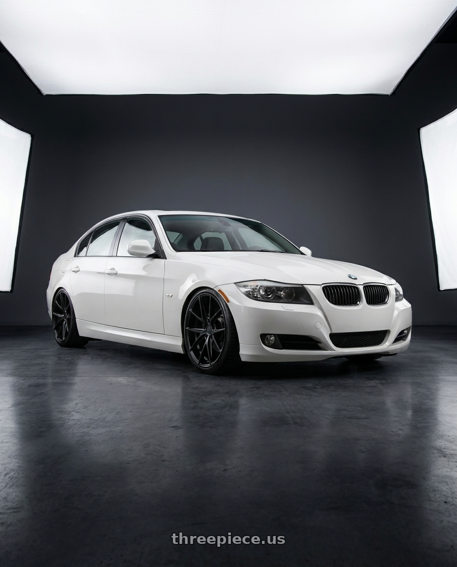 2011 Bmw 335I Xdrive with Niche 1PC M117 MISANO 5X120 19X8.5 +35 MATTE BLACK wheels