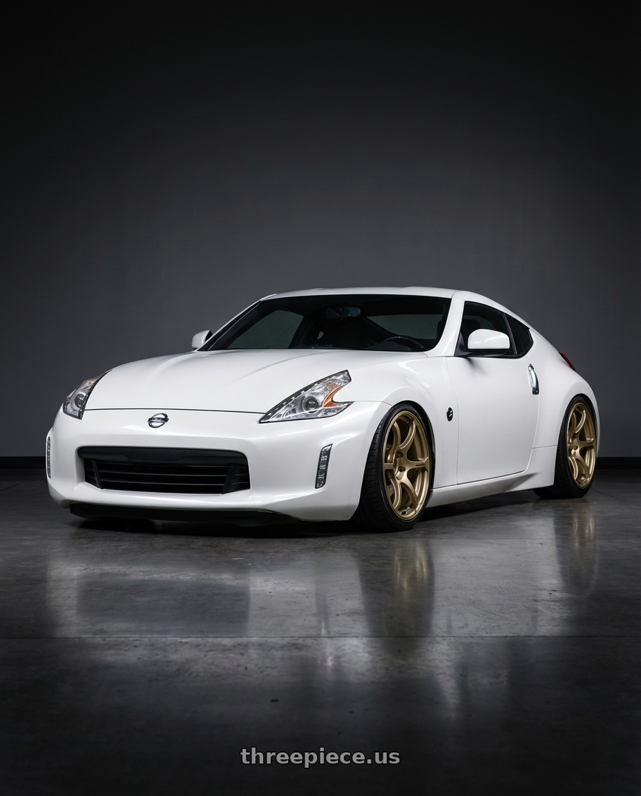 2019 Nissan 370Z with Advan RGIII 5x114.3 19x9.0+25 Gold wheels