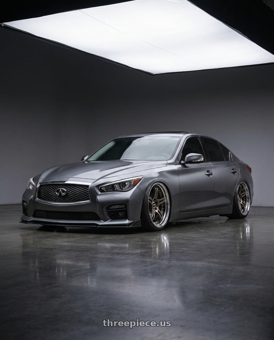 2019 INFINITI Q50 with SSR Professor SPX STD 5x108 19X10.5+18 SL Disk High Metal Bronze wheels