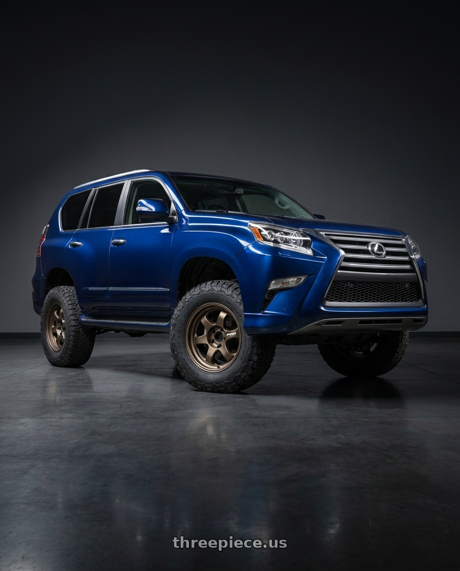 2020 LEXUS GX460 with WORK Meister S1 SUV 6x139.7 18x9+18 Matte Bronze wheels