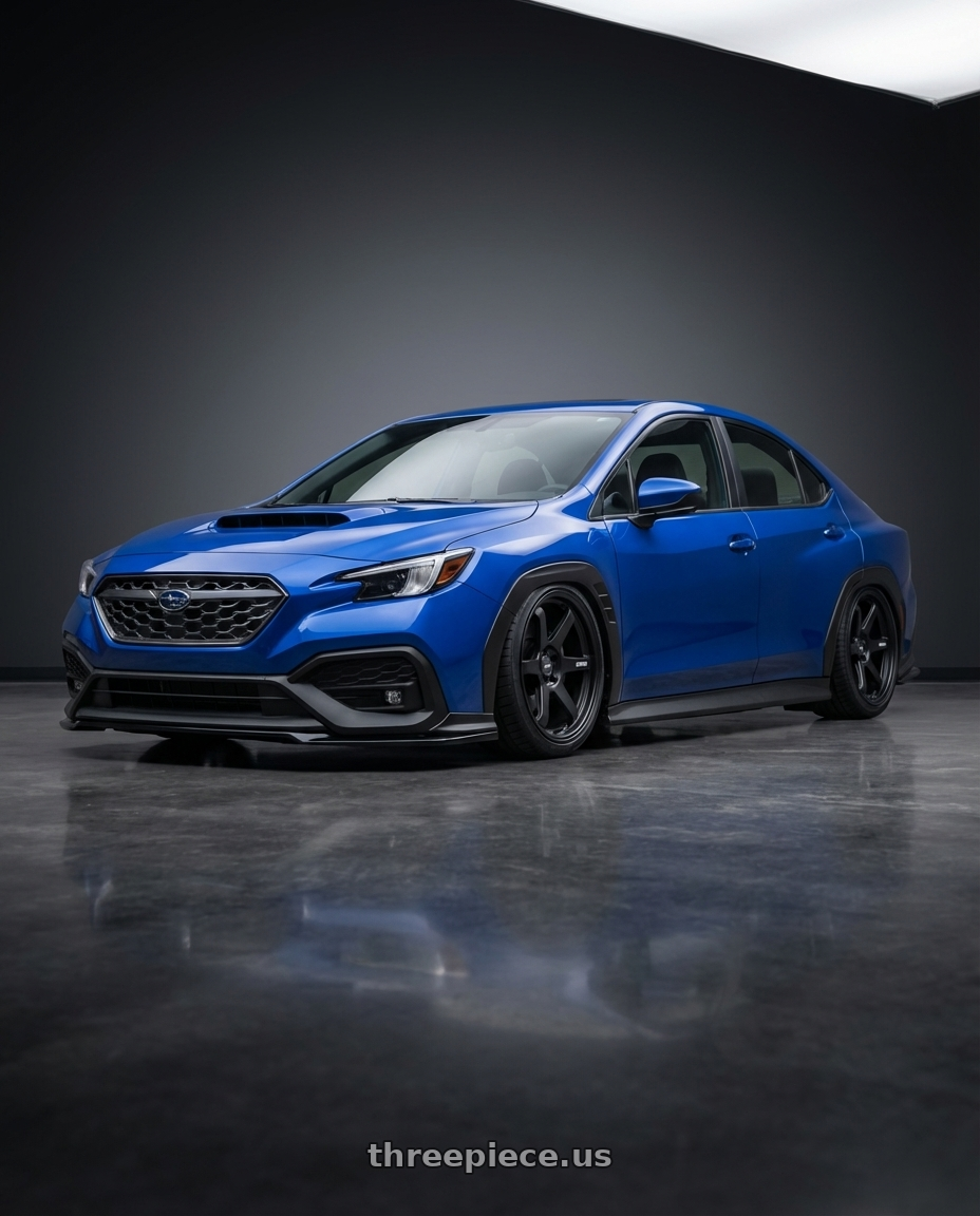 2024 Subaru WRX with ESR Wheels APEX SERIES AP6 5x114.3 19x9.5 +22 Matte Black wheels