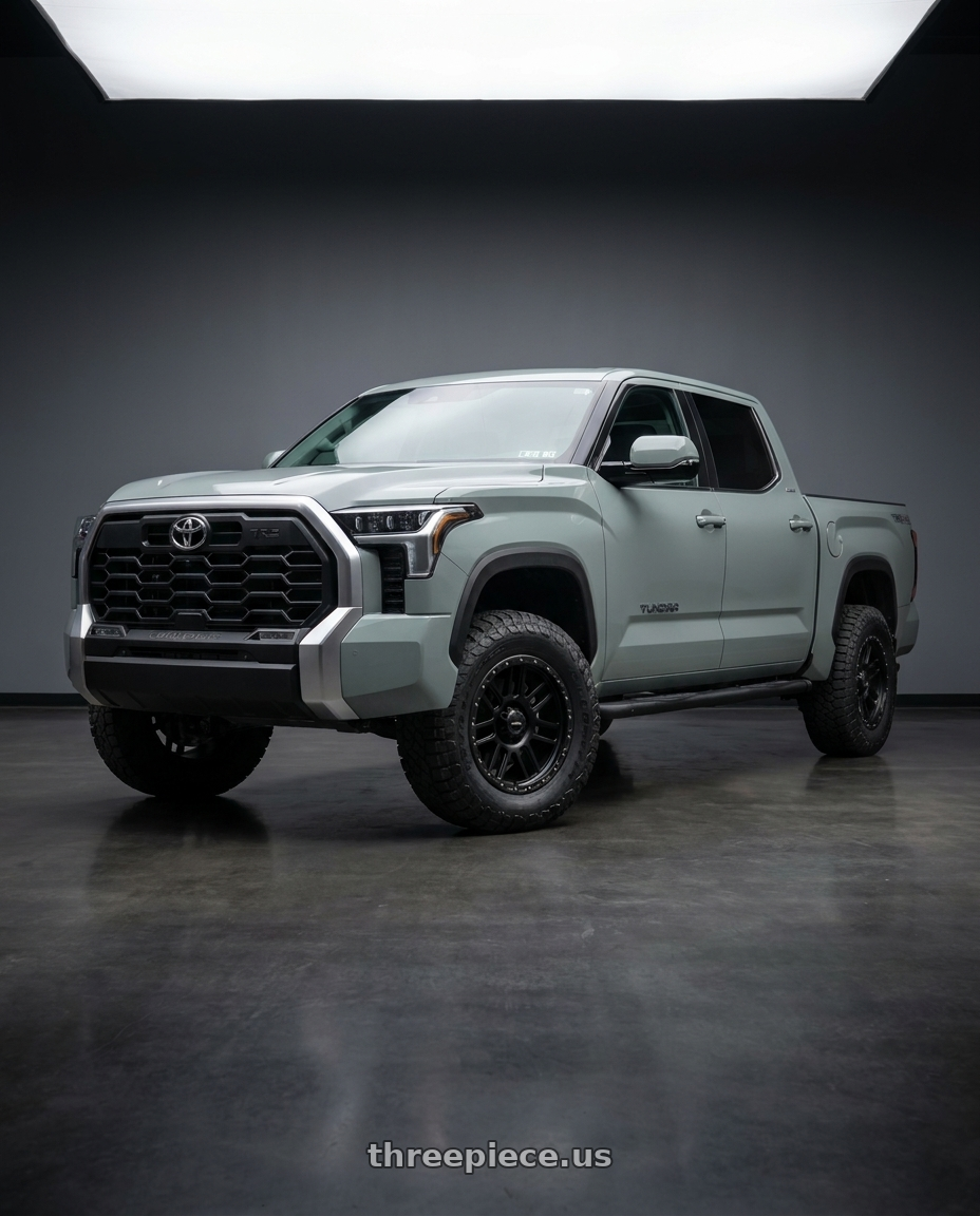 2018 Toyota Tundra with Vision Off-Road 111 Nemesis 5x150 20x9+18 Matte Black wheels