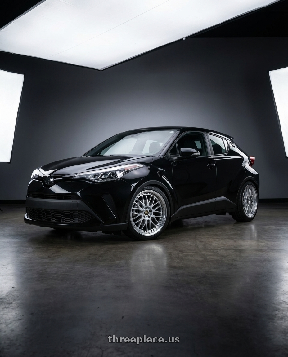 2020 Toyota CHR with Work Vs-Xx 5x100 18x8.5+7 A Disk Light Grey Silver wheels