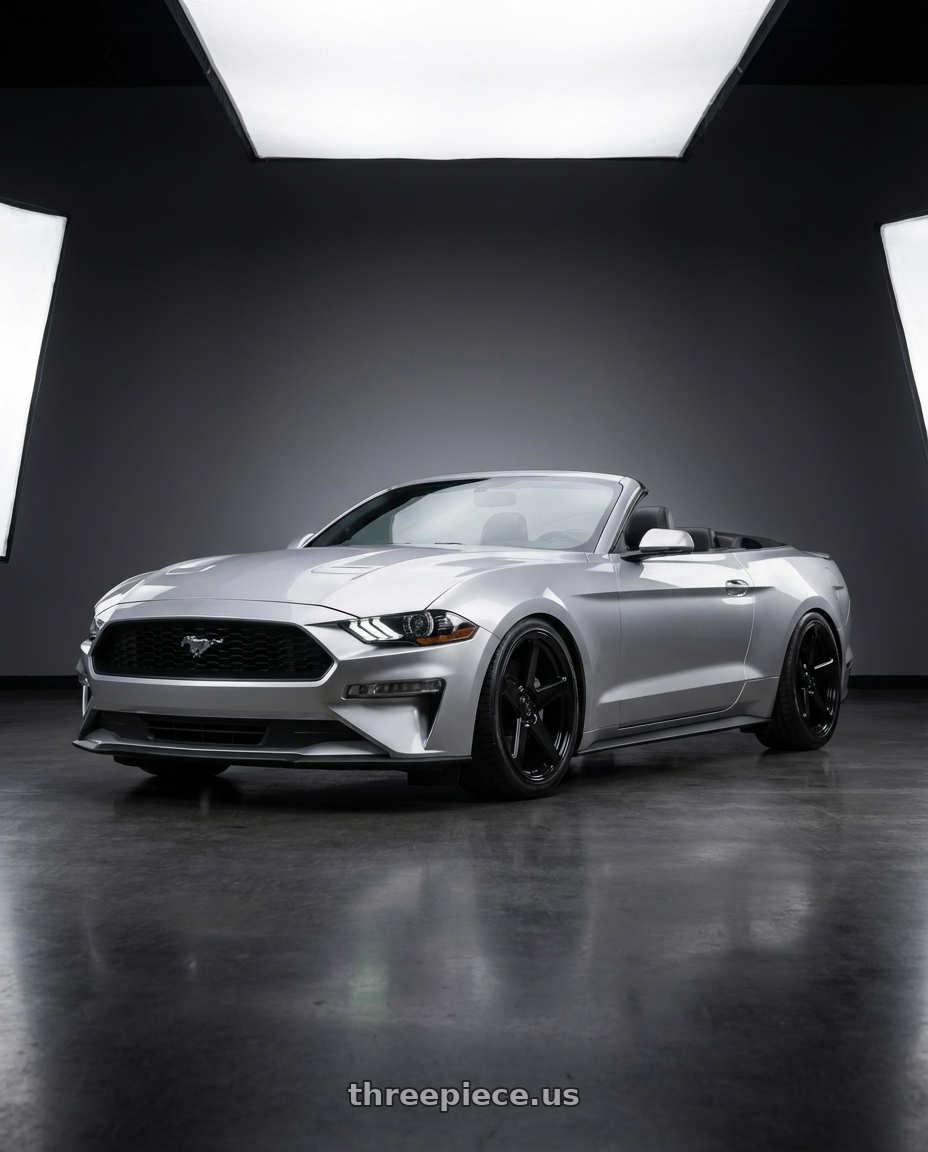 2018 ford mustang with DOLCE PERFORMANCE STELLA 5x114.3 20x10 +40 Gloss Black wheels