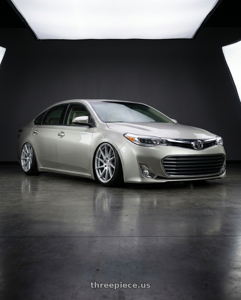 2013 toyota avalon with Aodhan AH09 5x114.3 18x8.5 +35 Gloss Silver Machined Face wheels