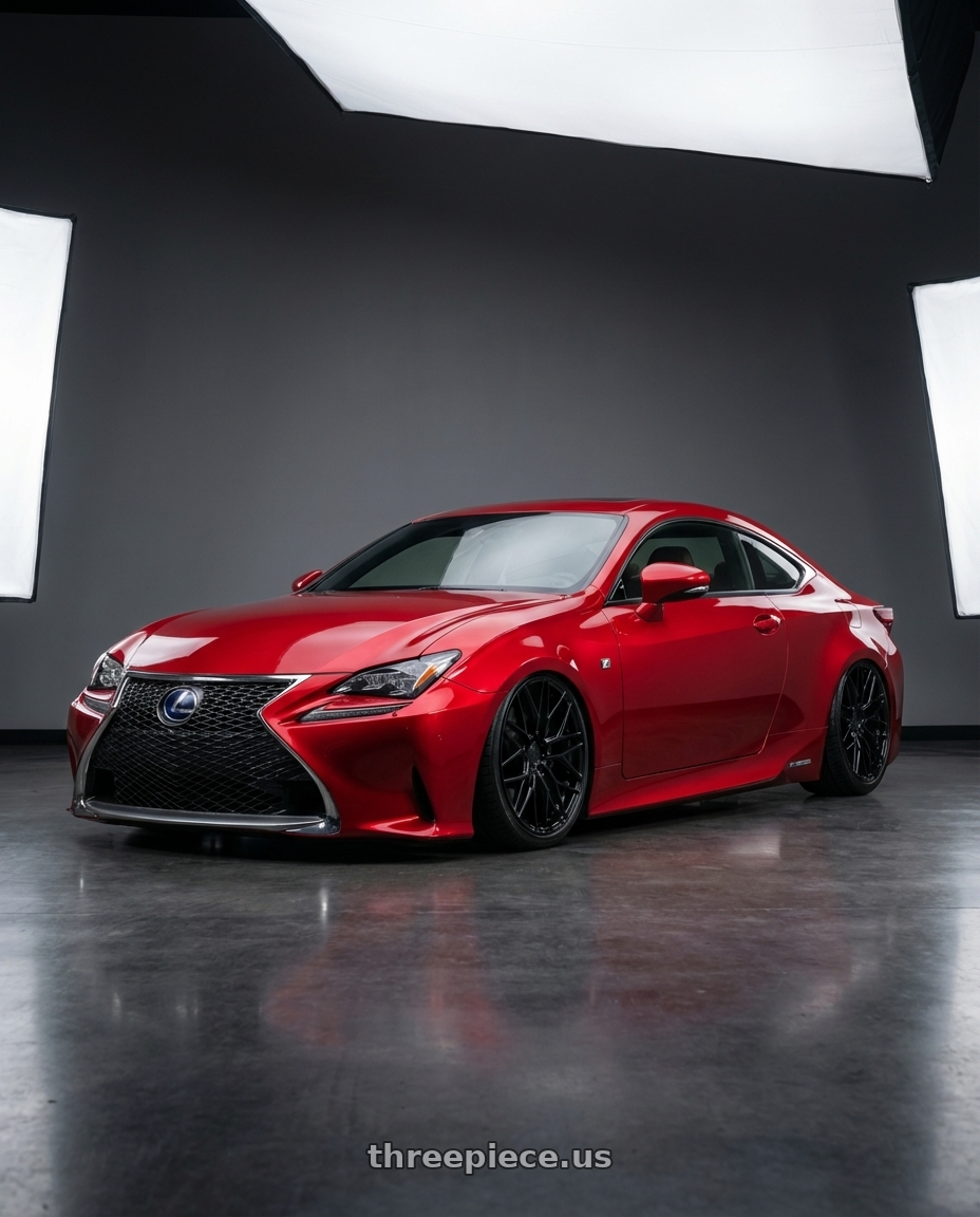 2018 Lexus RC F with Avant Garde Wheels M520R 5X114.3 19x8.5 +35 Gloss Black wheels