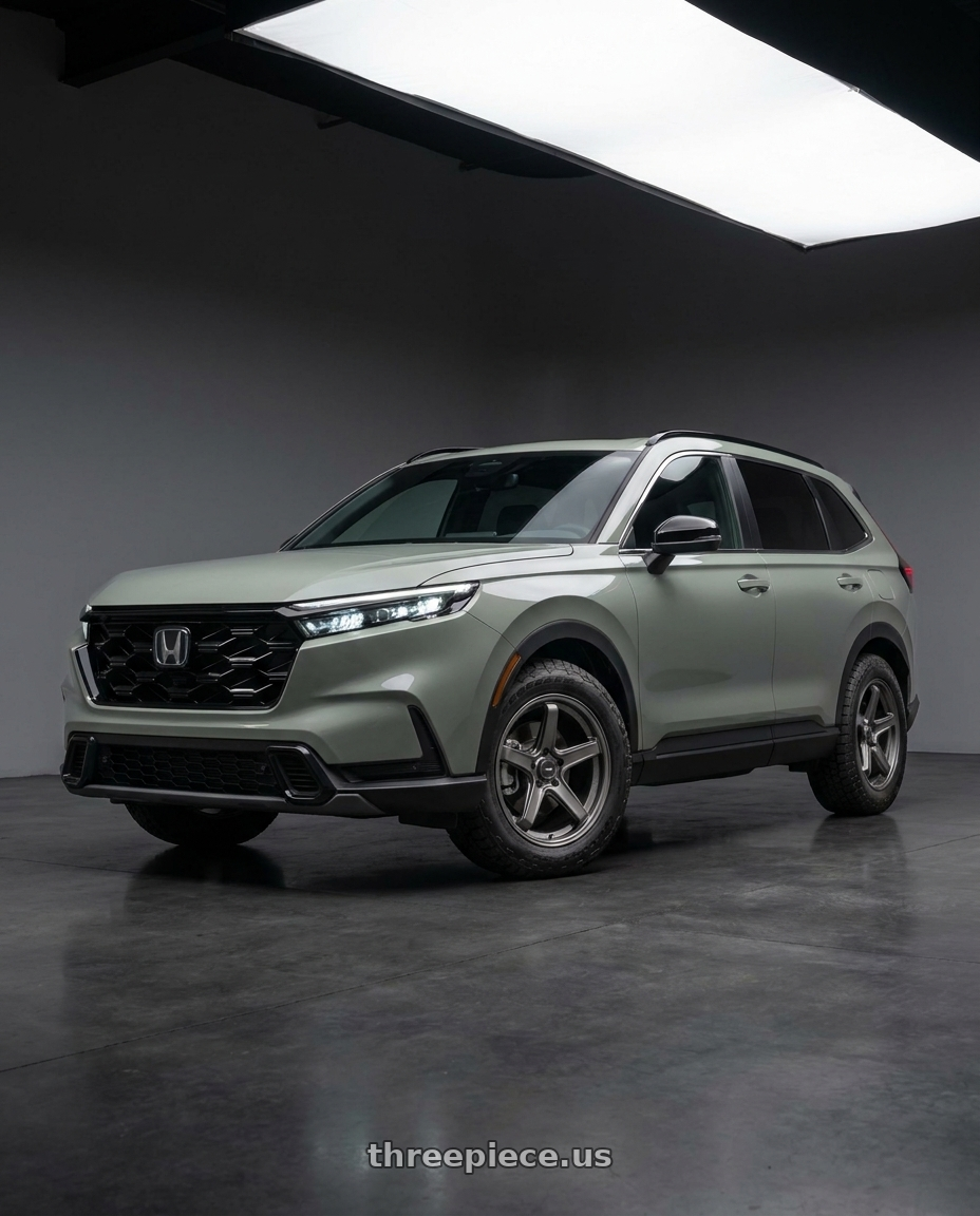 2026 Honda CR-V Hybrid Trailsport with Konig Neoform 5X114.3 18x8.5+42 Matte Grey wheels