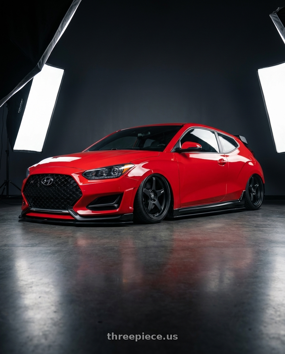 2022 Hyundai Veloster N with ESR Wheels APEX SERIES AP5 5x114.3 19x9.5 +22 Matte Black wheels