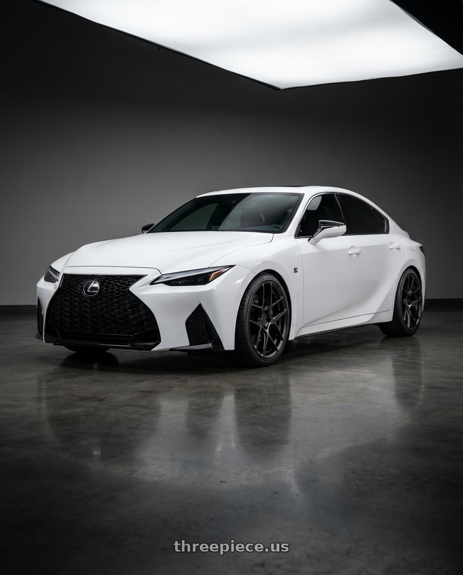 2024 Lexus IS 350 with Aodhan AFF2 5x114.3 19x9.5+35 Matte Black wheels