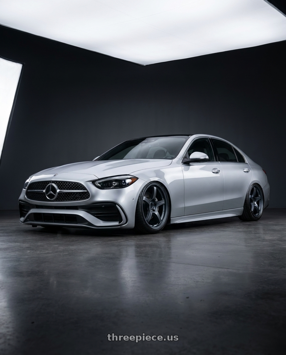 2022 Mercedes-Benz C-Class W206 with Gram Lights 57CR 5x112 19x9.5+25 Gunblue II wheels