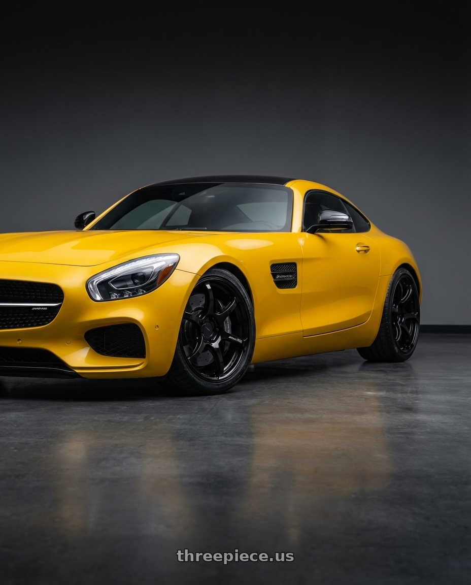 2019 Mercedes-Benz AMG GT with Advan RGIII 5x112 19x8.5+45 Gloss Black wheels