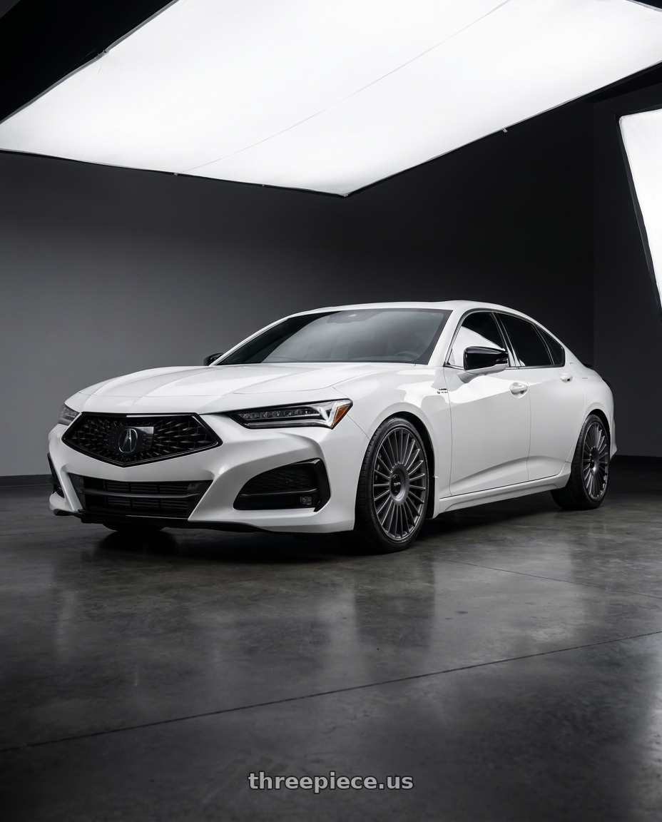 2023 Acura TLX with Rotiform RC202 GRZ 5X112/5X120 20x10 +40 MATTE ANTHRACITE wheels