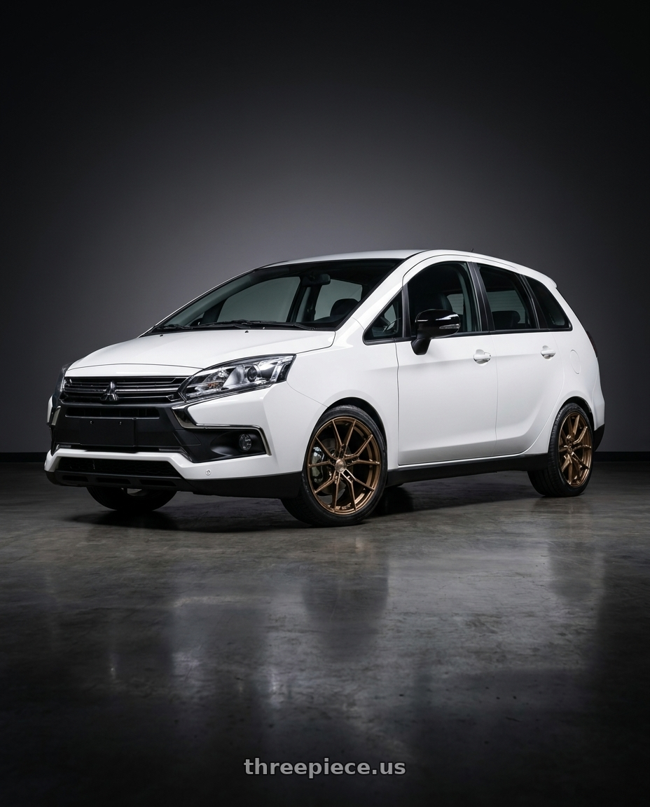 2015 Mitsubishi Colt Plus with E5 Wheels Daytona 5x120 19x9+35 BRONZE wheels