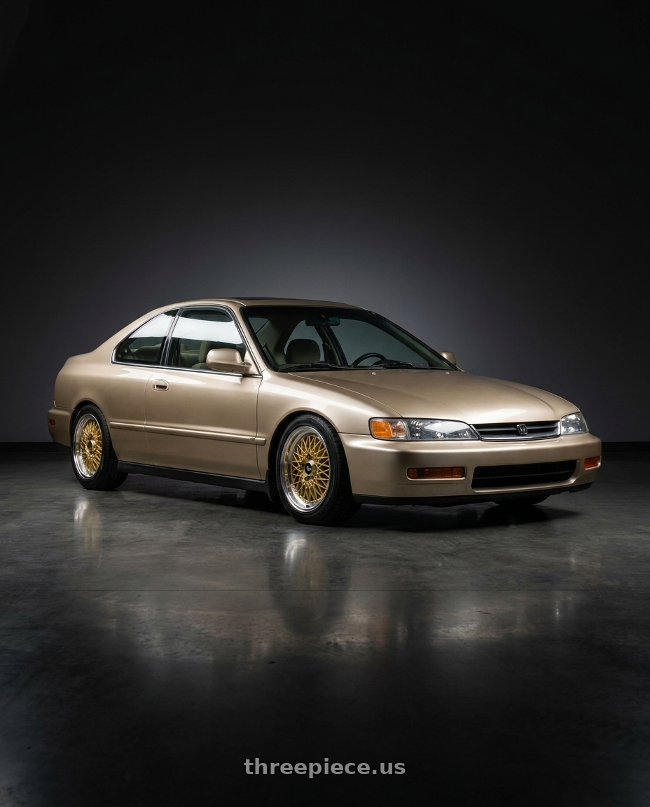 1994 Honda Accord with Enkei Enkei92 Classic Line 4x114.3 15x7+38 Gold wheels
