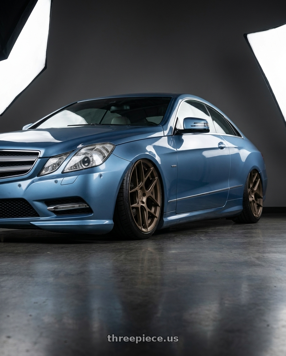 2014 Mercedes-Benz E-Class Coupe C207 with Aodhan AFF2 5x112 20x10.5+35 Matte Bronze wheels