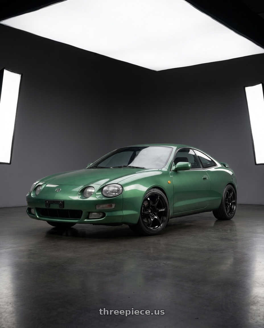 1997 Celica St204 with Advan RGIII 5x100 18x9.5+45 Gloss Black wheels