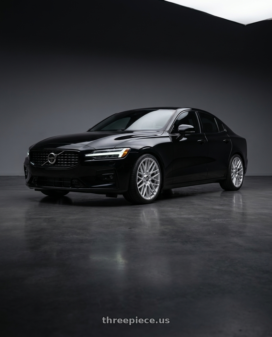 2022 Volvo s60 with Rotiform 1PC R140 RSE 5X108/5X114.3 18X8.5 +45 GLOSS SILVER wheels