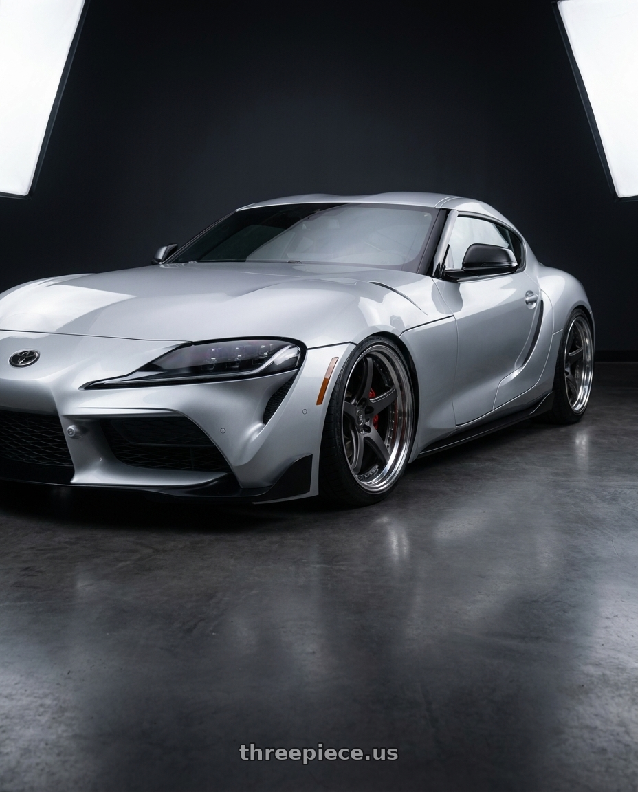 2020 gr supra premium with Work T5R 2P 5x112 20x10.5 +38 Matte Gunmetal wheels