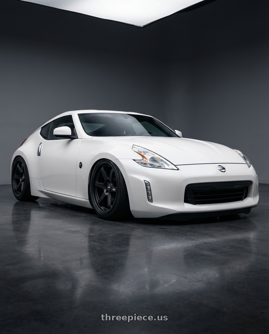 2019 Nissan 370Z with ESR Wheels APEX SERIES AP6 5x114.3 19x9.5 +22 Matte Black wheels