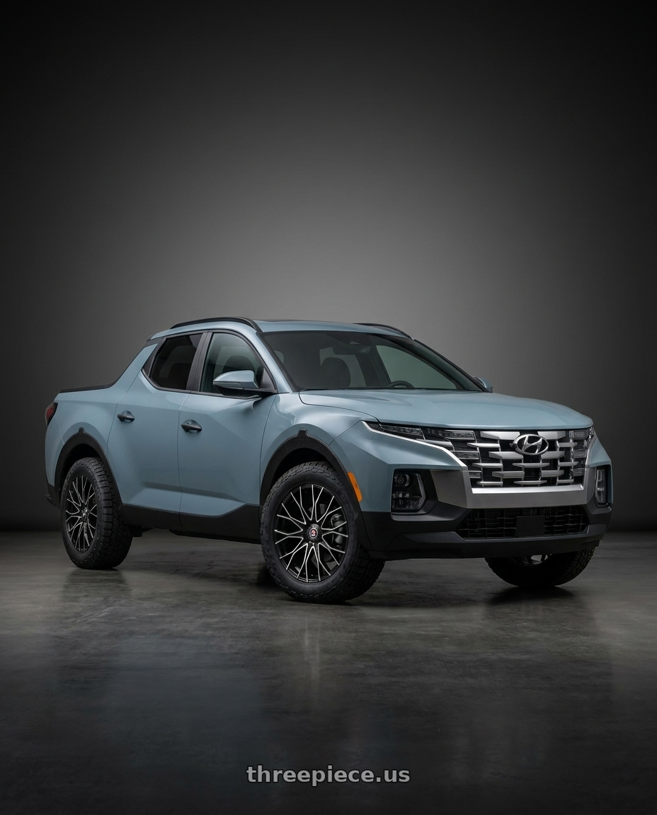 2026  Hyundai Santa Cruz SEL Activity  with Spec-1 SP-59 5x114.3/5x120 18x8 +38 Gloss Black & Machined & Undercut wheels