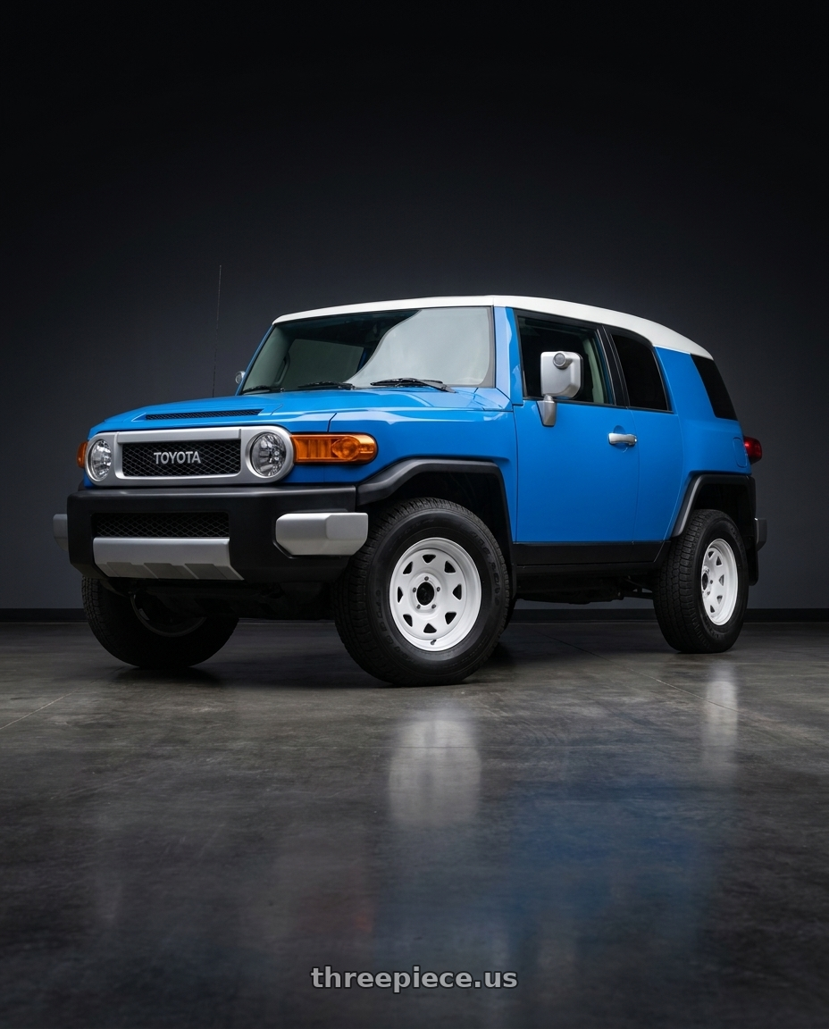 2007 Toyota FJ Cruiser with Allied - Pacer 310W White Spoke 8X6.50 16x6 00 Gloss White wheels