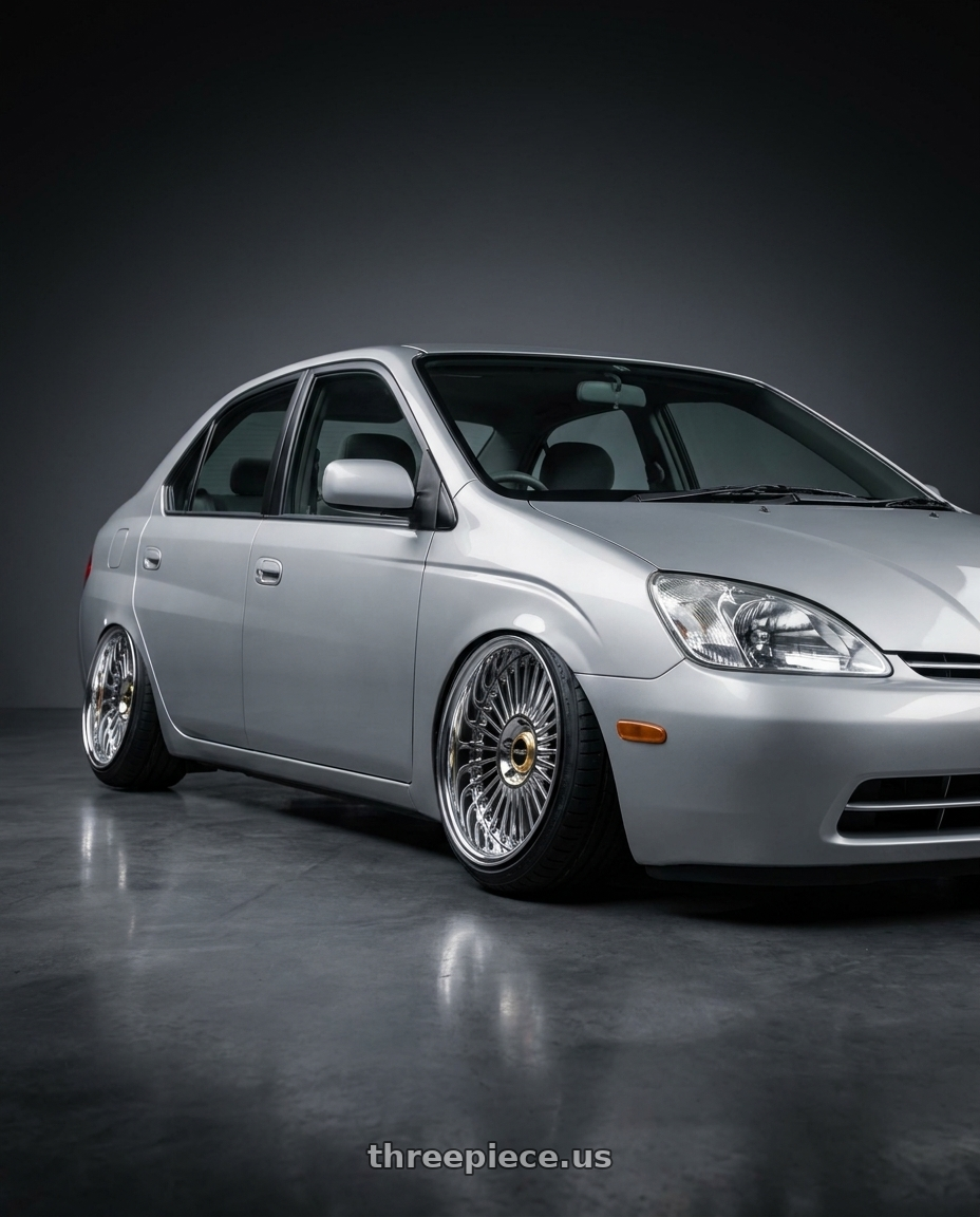 1998 Toyota Prius  with Work Emitz Chrome 5x100 19x7.5 +0 wheels